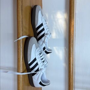 Adidas White and Black Samba Sneakers